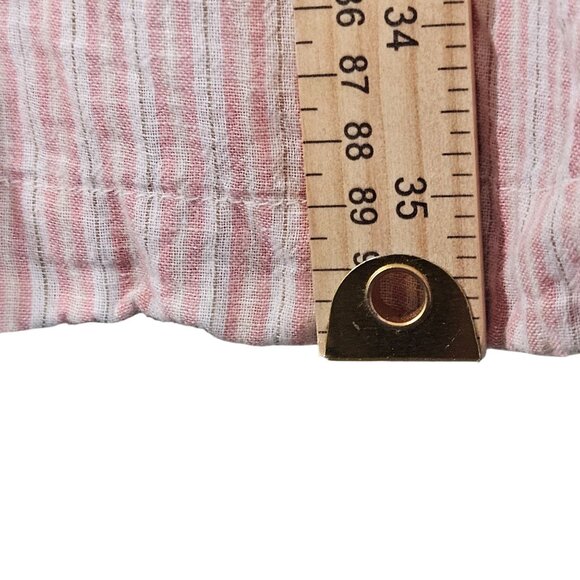 Johnny Was Peasant Embroidered Stripe Linen Tunic Dress 2X Boho Coastal Cottage - Picture 7 of 13